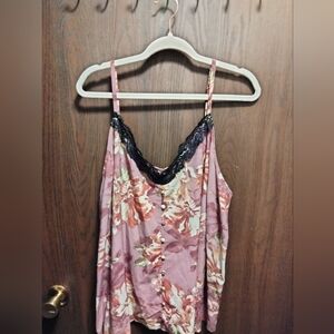 Torrid Floral Lace Tank Top